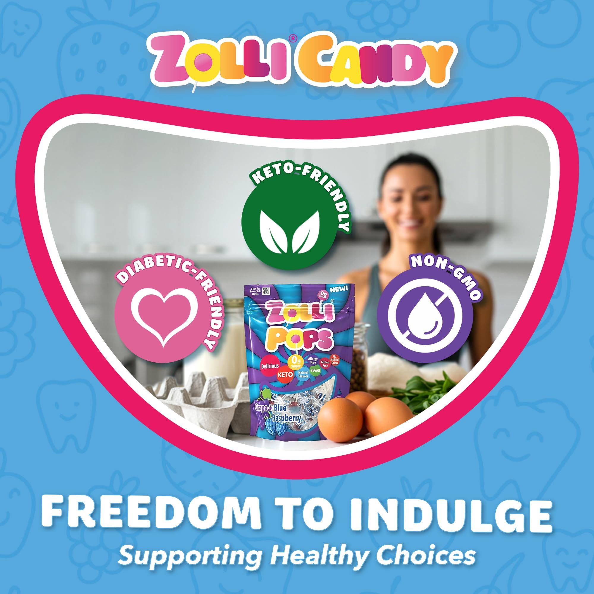 Zollipops diabetic-friendly candy, low-carb option for post-meal smiles.