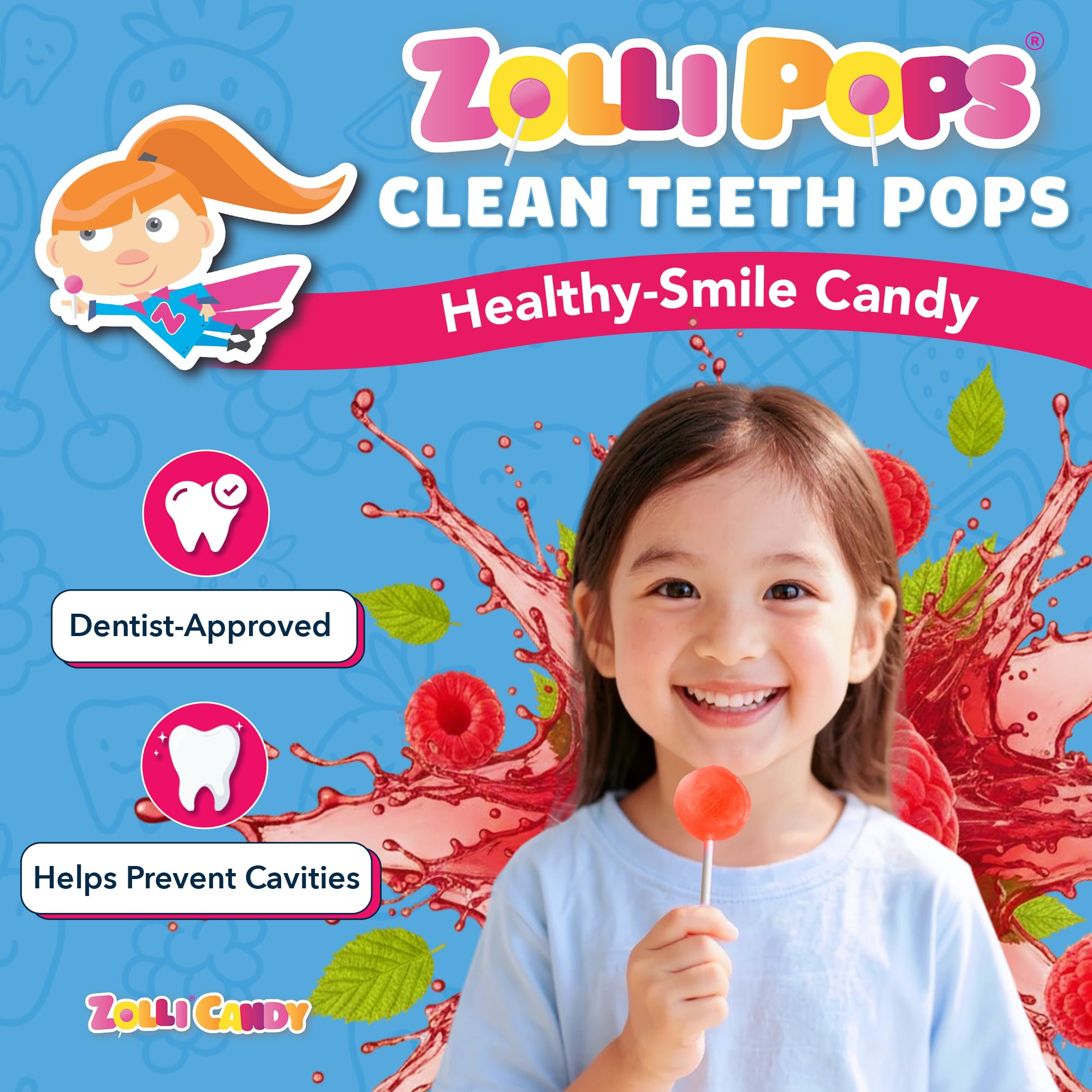 Zollipops Dye-free Packaging shows a clean-label candy choice.