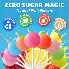 Zollipops Dye-free packaging: clean-label candy for kids.