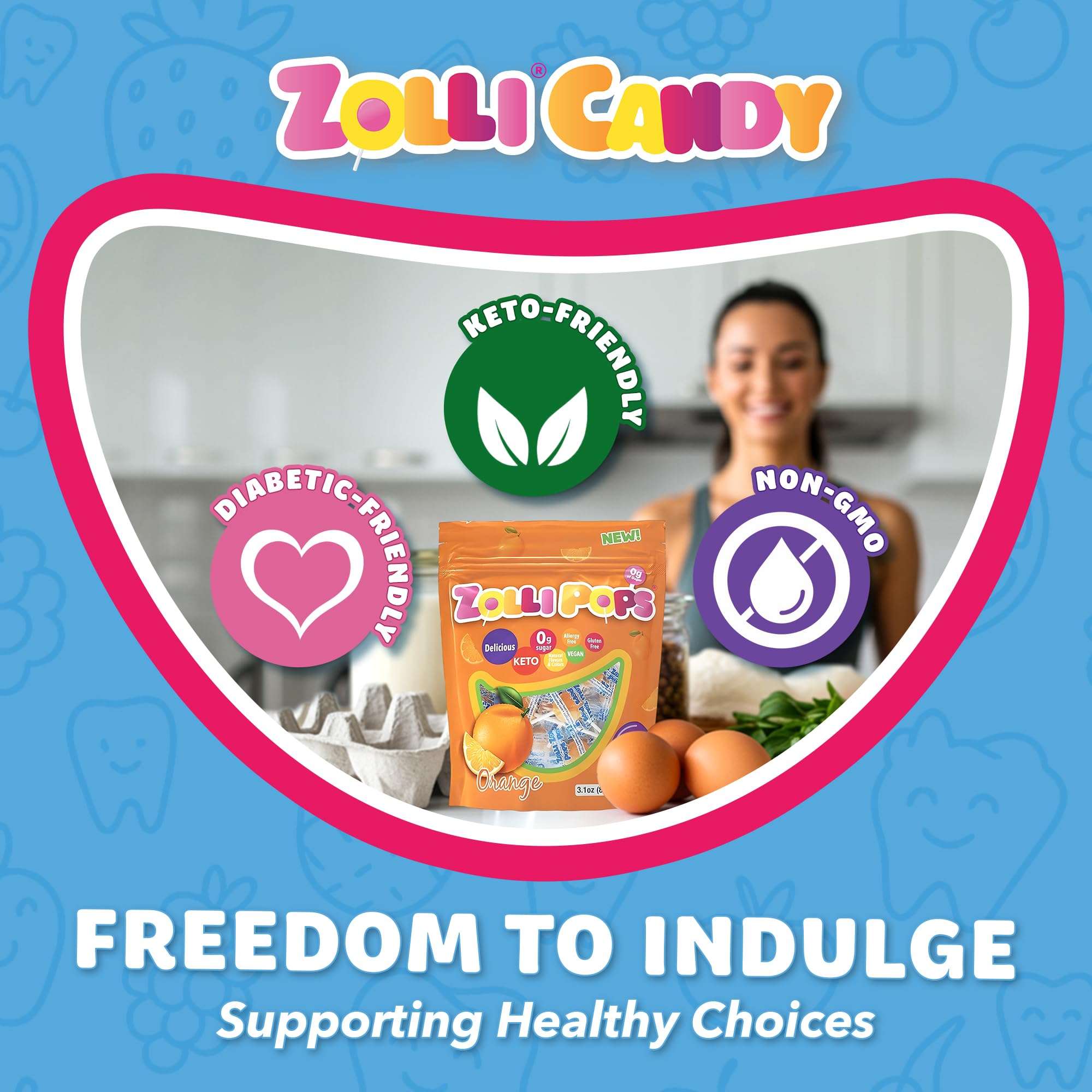 Zollipops keto and diabetic-friendly sugar-free with xylitol