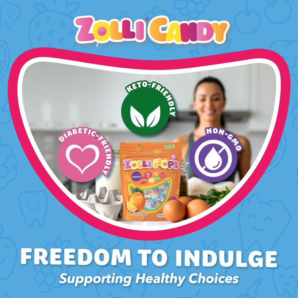 Zollipops keto and diabetic-friendly sugar-free with xylitol
