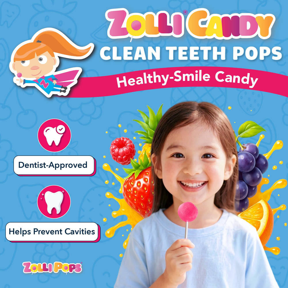 Children enjoy Zollipops in classroom or lunchbox setting.