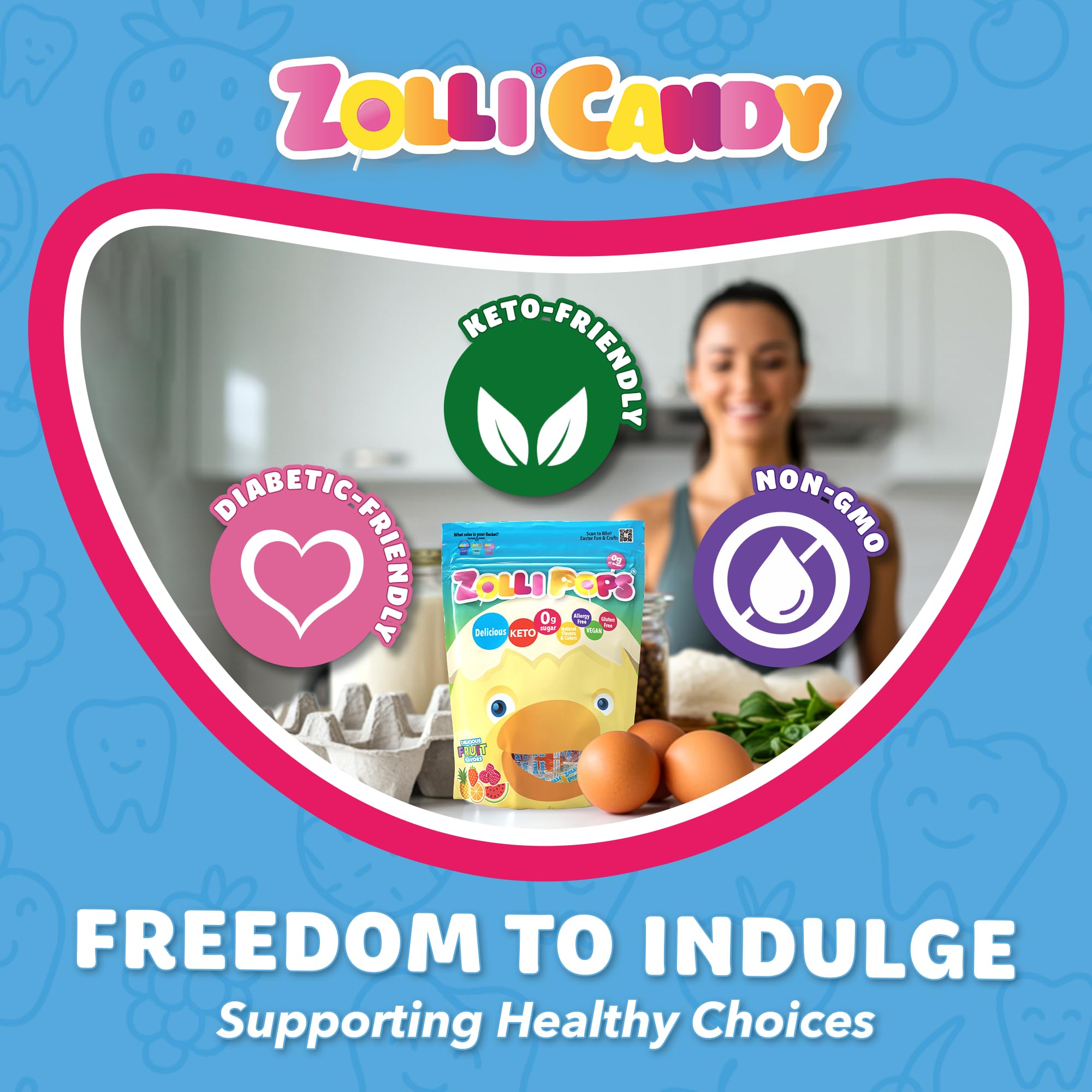 Zollipops made in USA dye-free natural fruit flavors for wholesome snacking