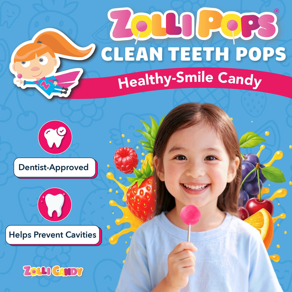 Zollipops ingredients hint, xylitol and stevia for sugar-free sweetness