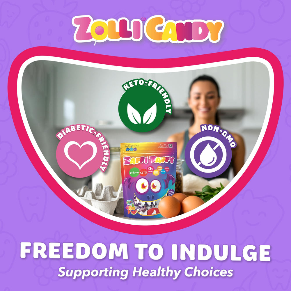 Zollipops Zaffi Taffy after-meal treat supporting fresh breath.