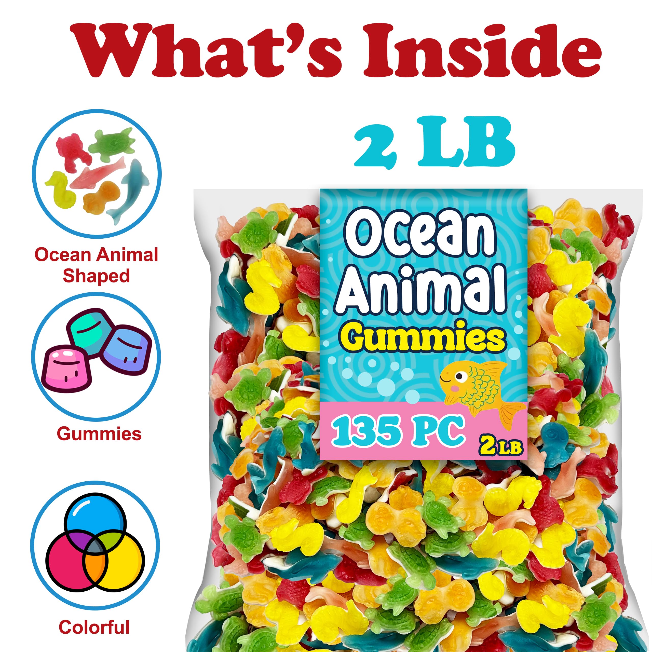ZompoZ Ocean Creatures Gummies attract kids and adults with fruity flavors and sea shapes.