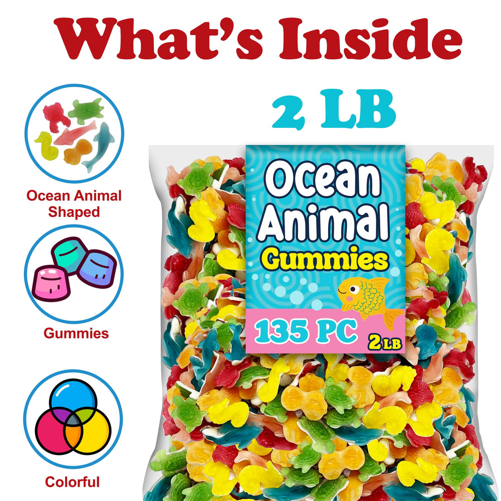 ZompoZ Ocean Creatures Gummies attract kids and adults with fruity flavors and sea shapes.