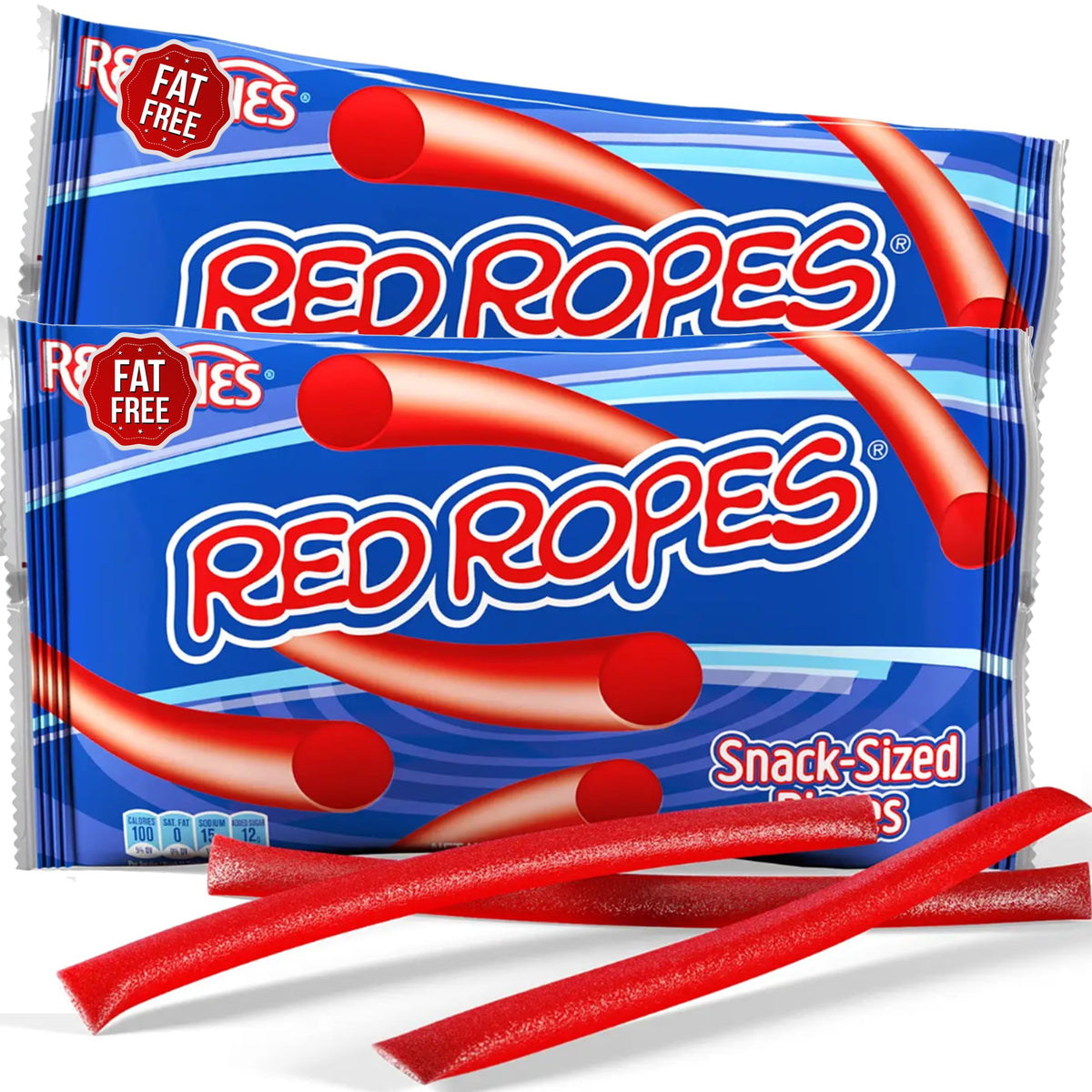 ZompoZ RedVinnes Ropes 2-pack on front packaging, ideal for sharing.