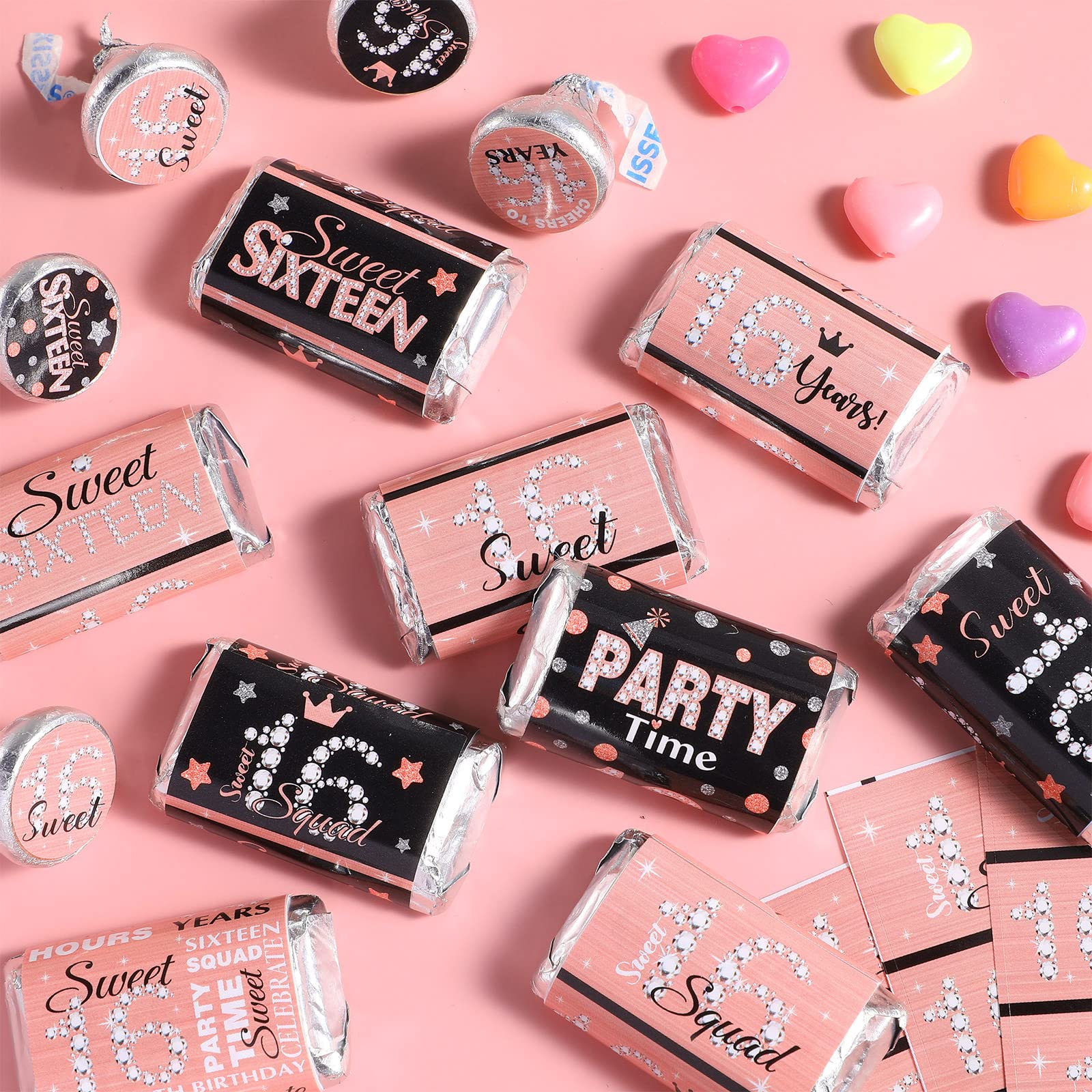 Zonon peel-and-stick mini labels simplify decorating candy bars for guests.