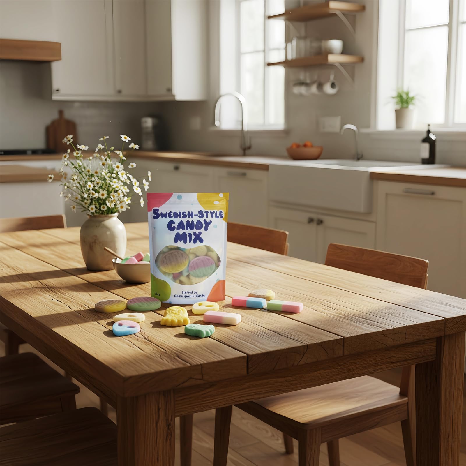 Zontixyrl Swedish Candy Mix skulls—bold colors for candy bowls and snacking.