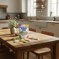 Zontixyrl Swedish Candy Mix skulls—bold colors for candy bowls and snacking.