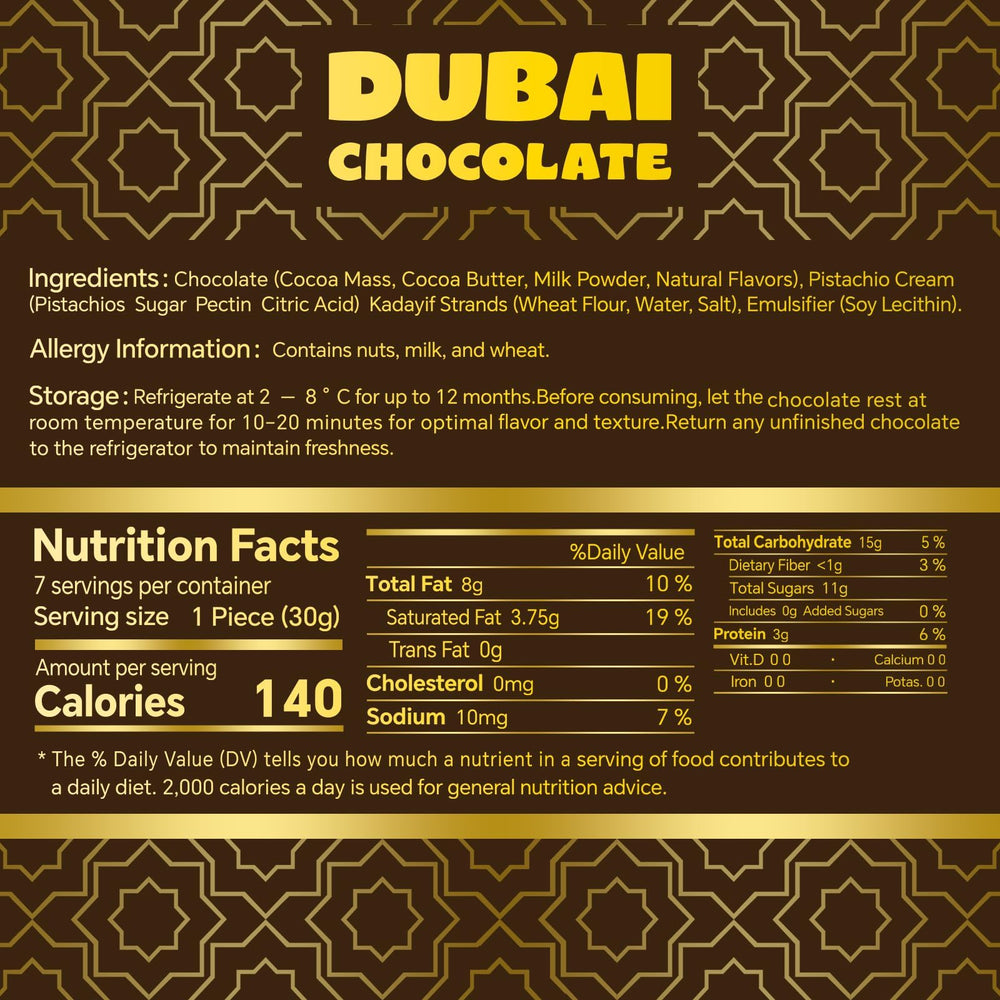 Zorentique kunafa-inspired chocolate with crunchy strands, ideal for celebrations