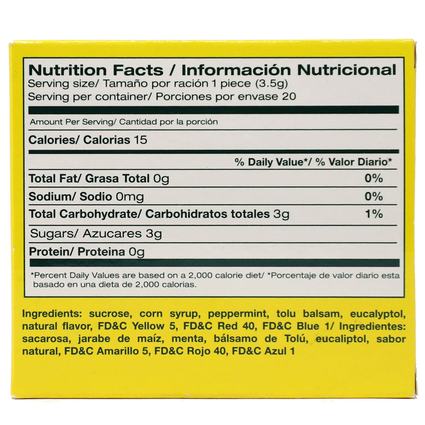 Individually wrapped Zorritone mints for easy daily use