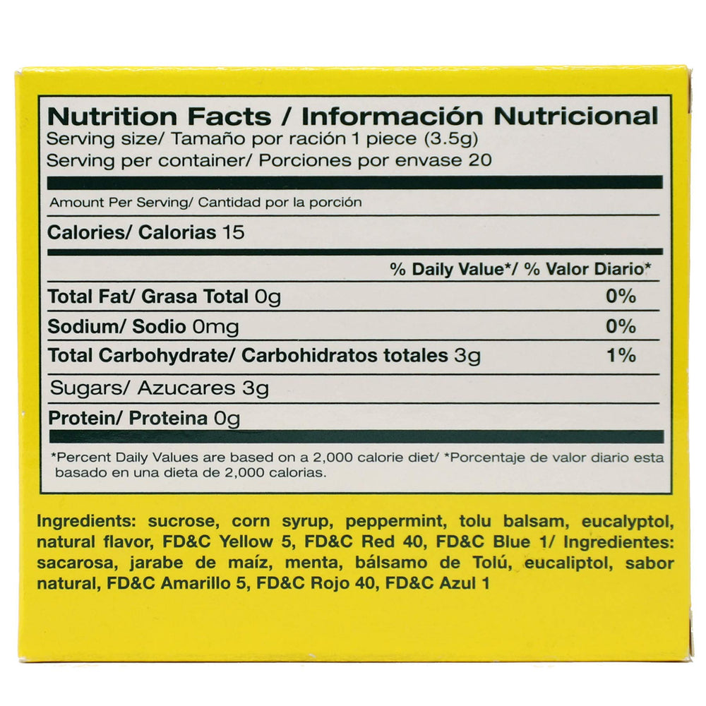 Individually wrapped Zorritone mints for easy daily use
