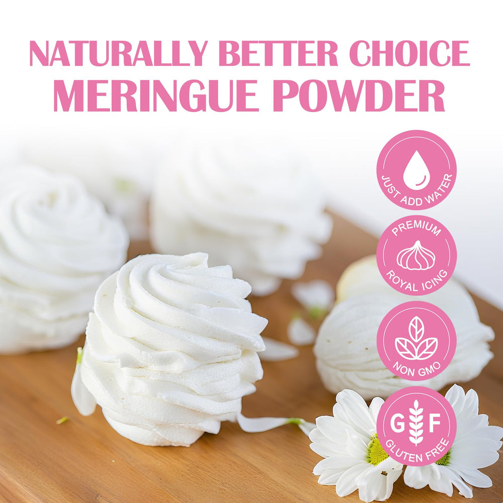 ZORVITA Premium Meringue Powder stiff-peaks enable precise piping and decorative detail.