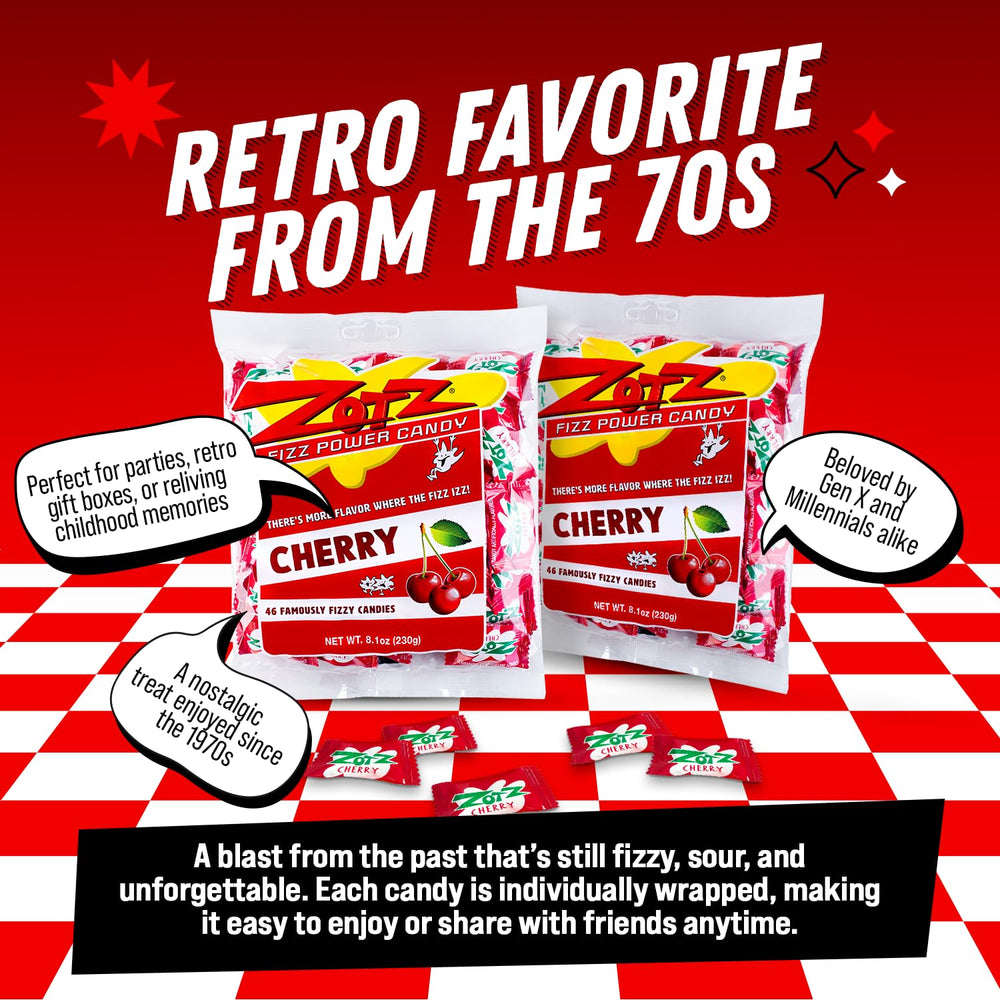 Center fizz reveal of Zotz candy highlighting playful bite