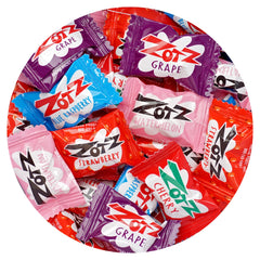 The Hampton Candy Company Zotz Fizz candy bulk bag ready for parties.