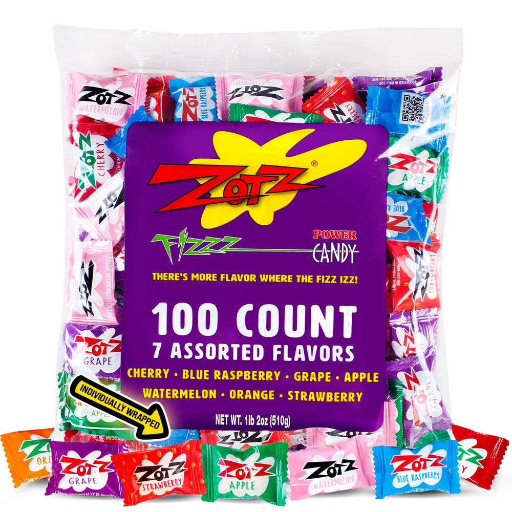 Zotz Fizzy Candy assorted bulk pack for parties and sharing