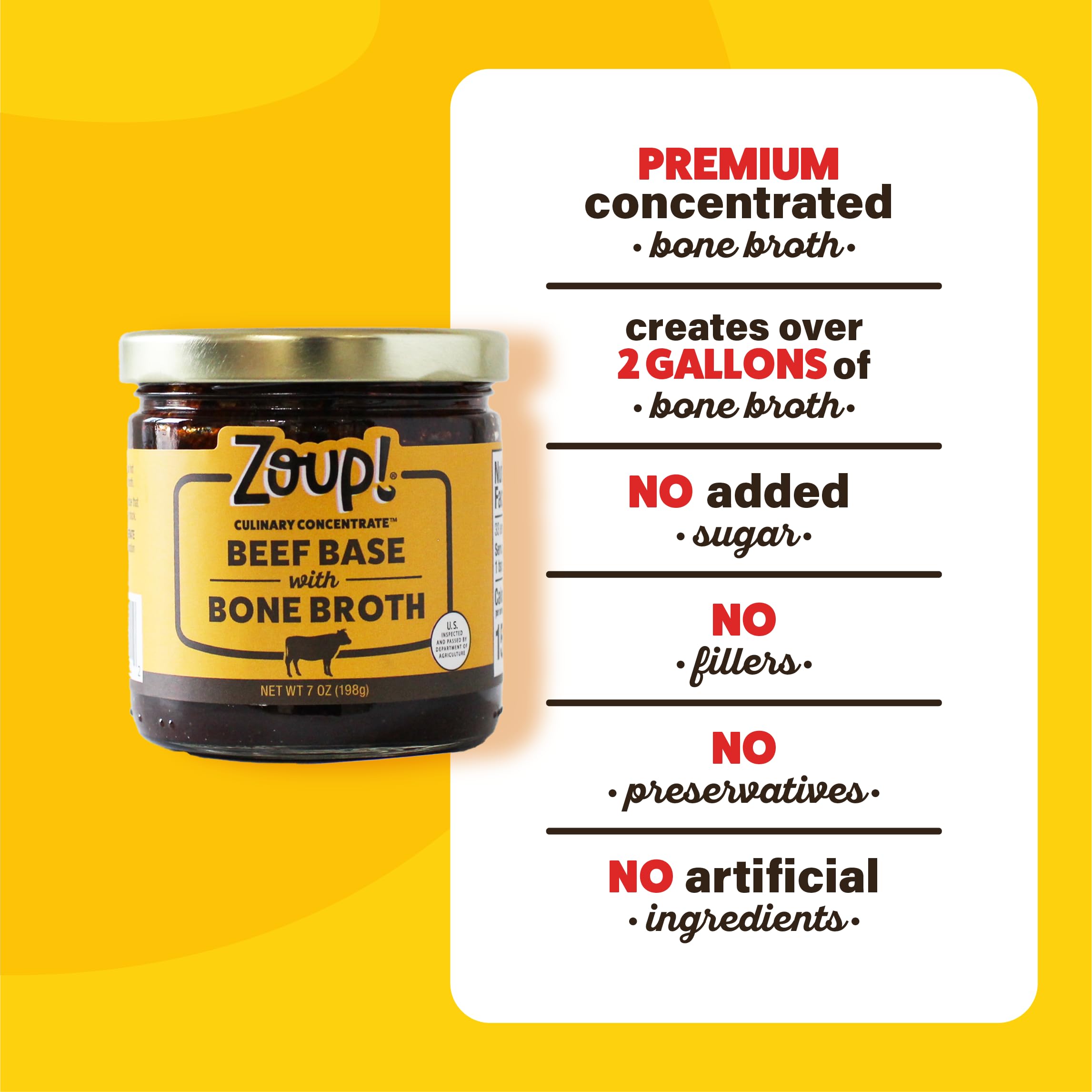 Zoup! Beef Bone Broth in pot, simmering for a balanced, flavorful broth.