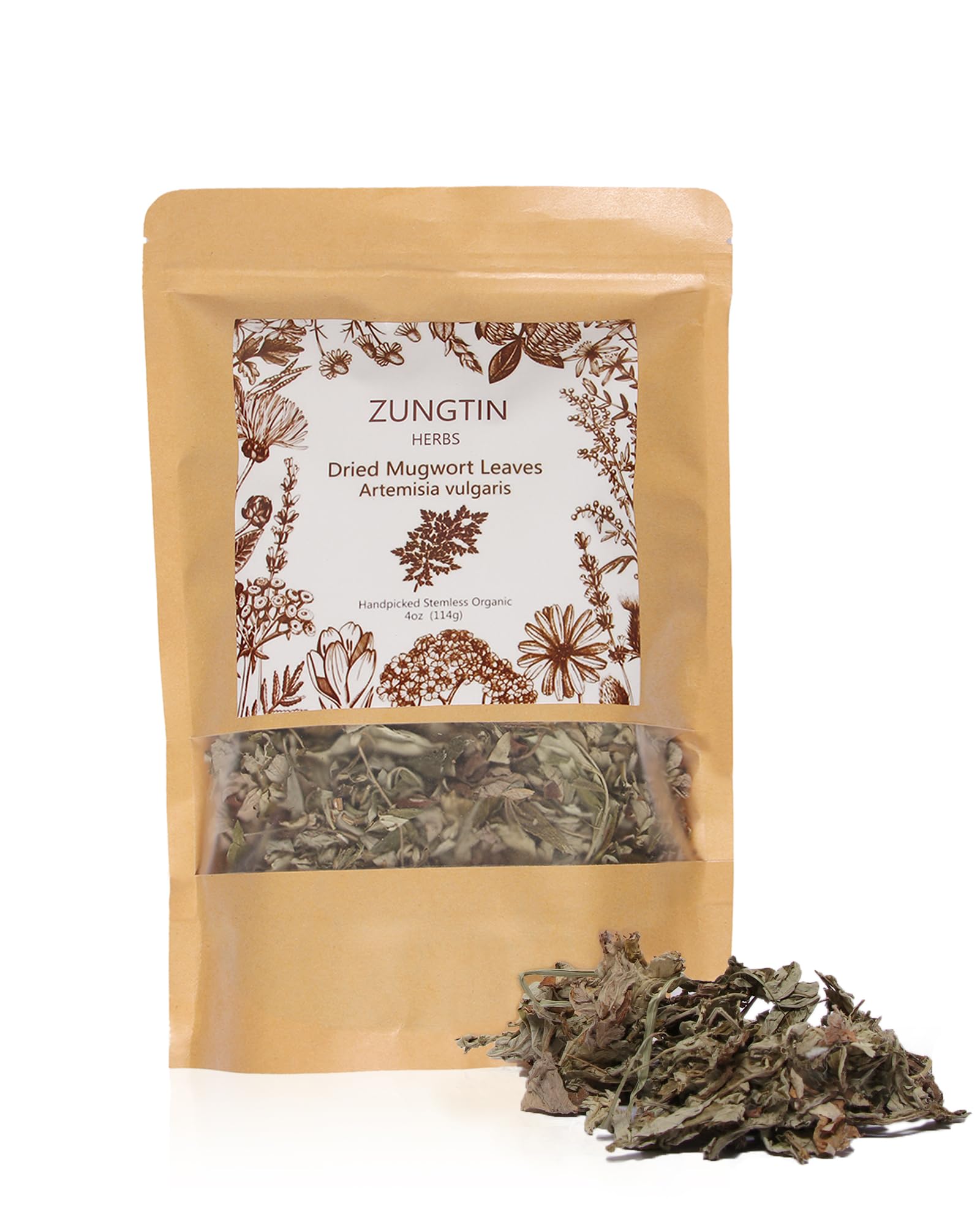 Zungtin mugwort dried leaves in bulk bag ready for storage