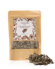 Zungtin mugwort dried leaves in bulk bag ready for storage