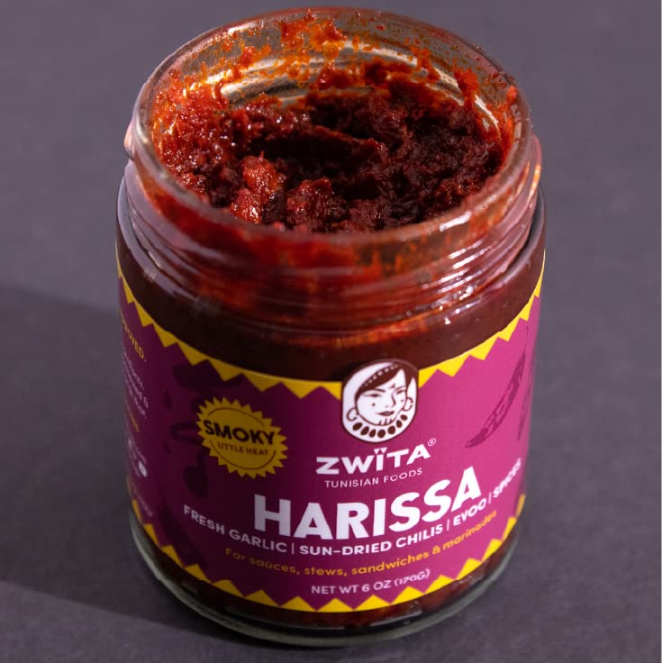 Zwïta Harissa award badge hints at tested quality and heritage.