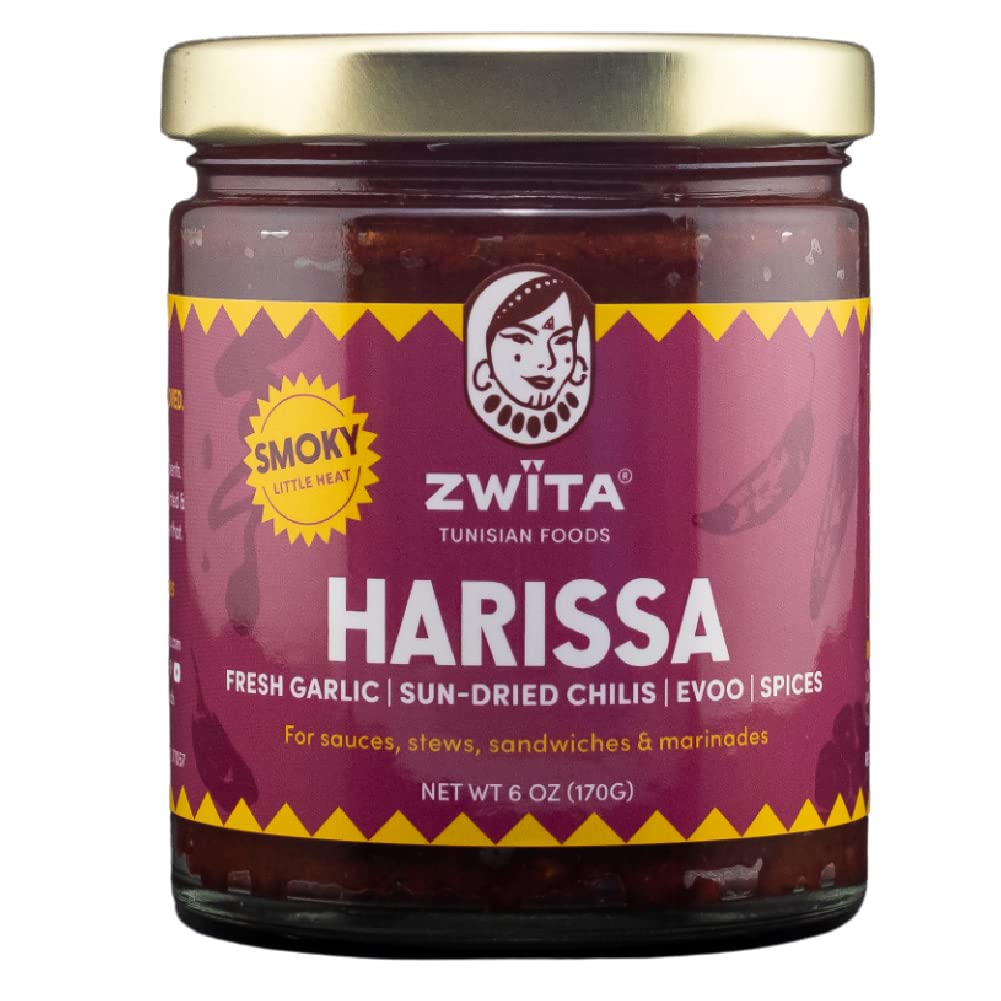 Zwïta Smoky Harissa bottle 6oz elevates sandwiches, sauces, and grilled dishes.