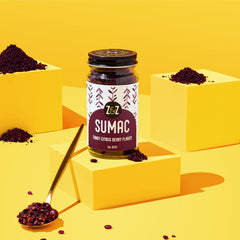 Close-up of flaky texture for even seasoning with Z&Z sumac